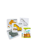 Pintura Mágica - Elefante, Girafa e Coelho (3+)