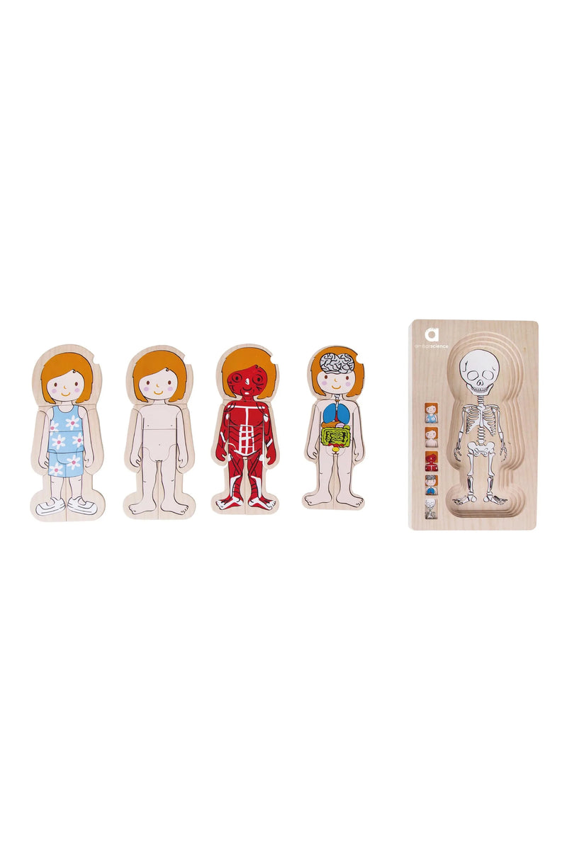 Human Body Girl - 5 Layers Puzzle
